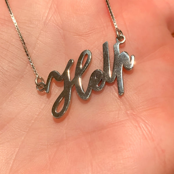 Help necklace - silver