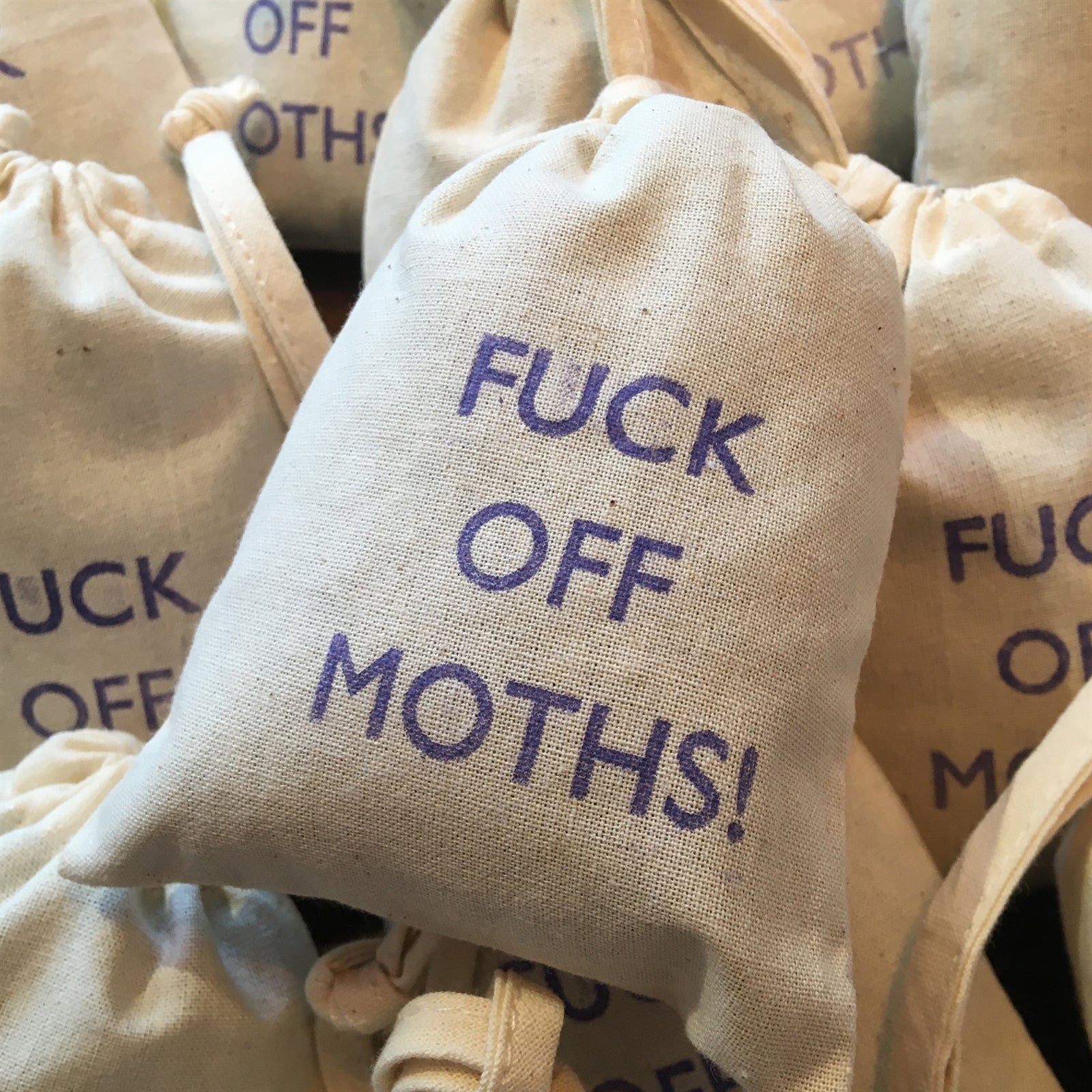 Fuck Off Moths! Bag – Marby and Elm