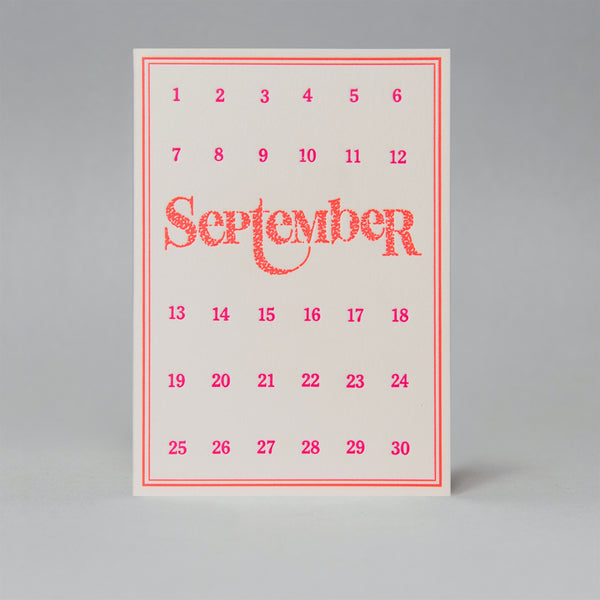 Special day card - September