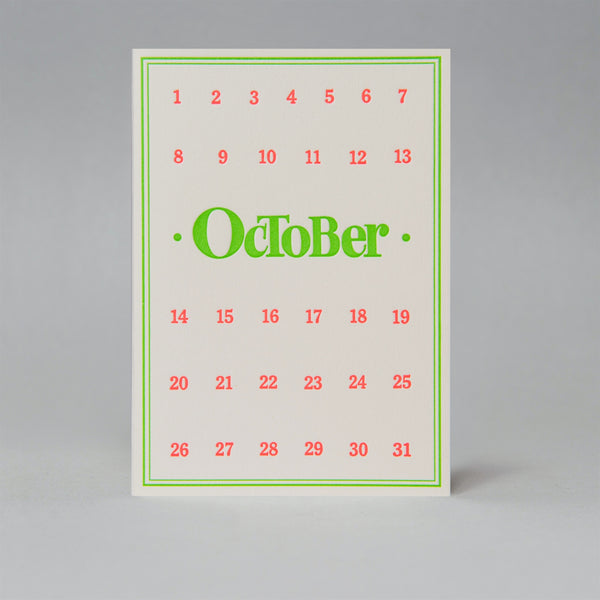 Special day card - October