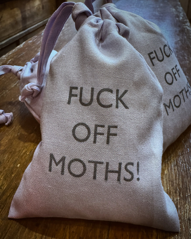 Fuck Off Moths! Lavender Bag Small