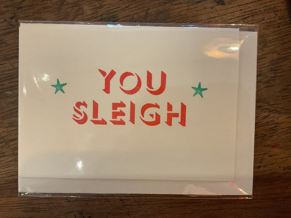 You Sleigh card