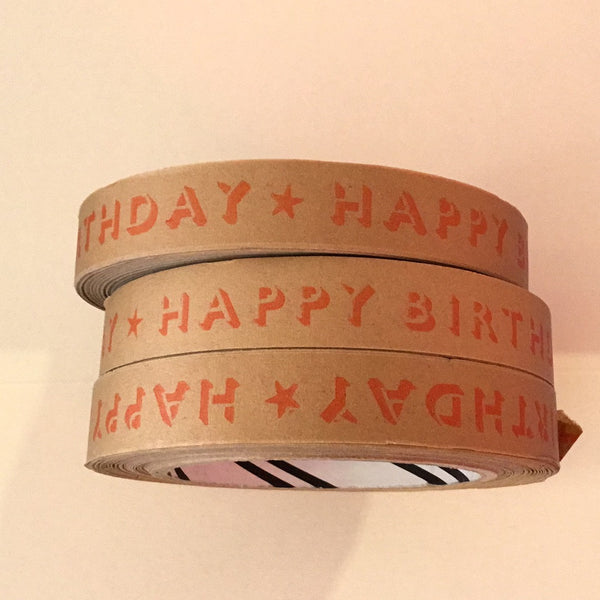Happy Birthday tape