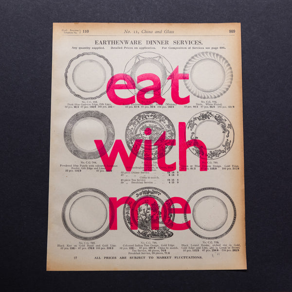 Eat with me (earthenware)