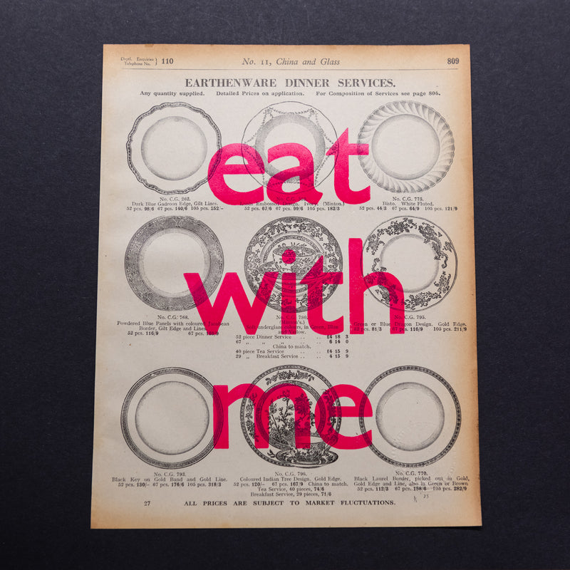 Eat with me (earthenware)