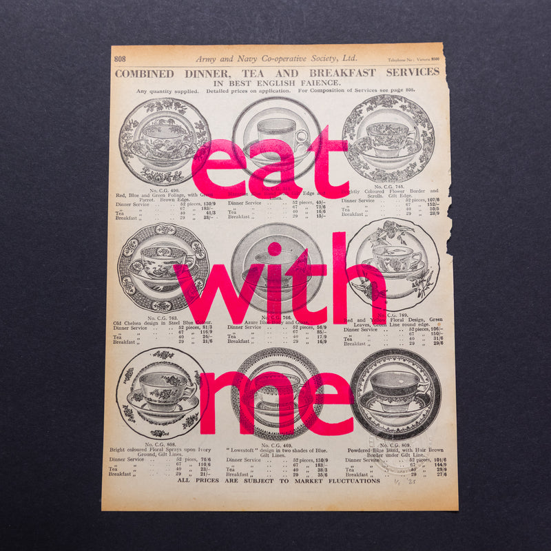 Eat with me (combined dinner)