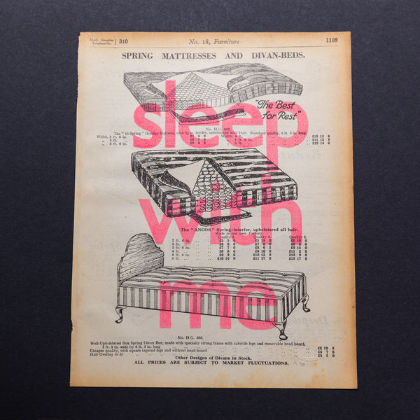 Sleep with me (spring mattresses)