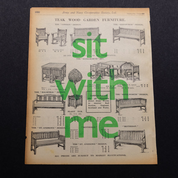 Sit with me (Teak wood)