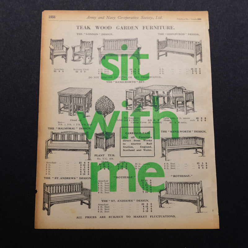 Sit with me (Teak wood)