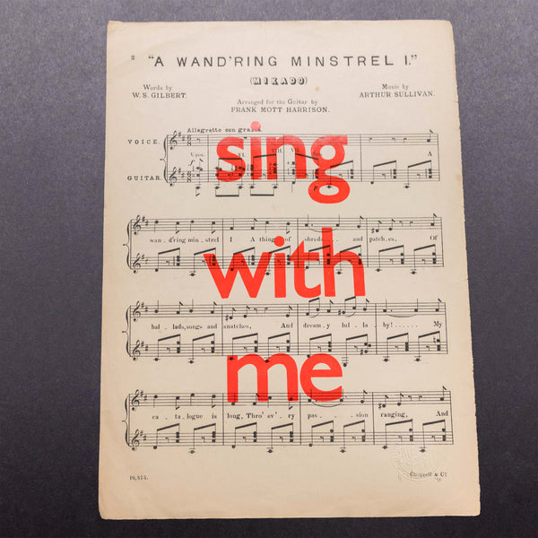 Sing with me (a wand'ring minstrel i)