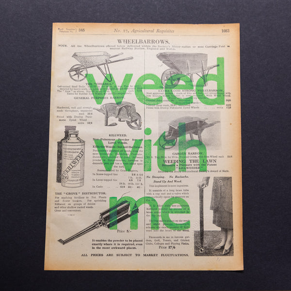 Weed with me (wheelbarrows)