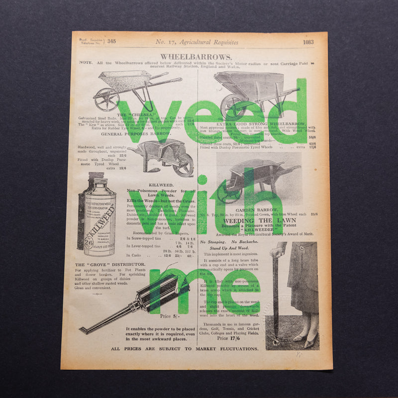 Weed with me (wheelbarrows)