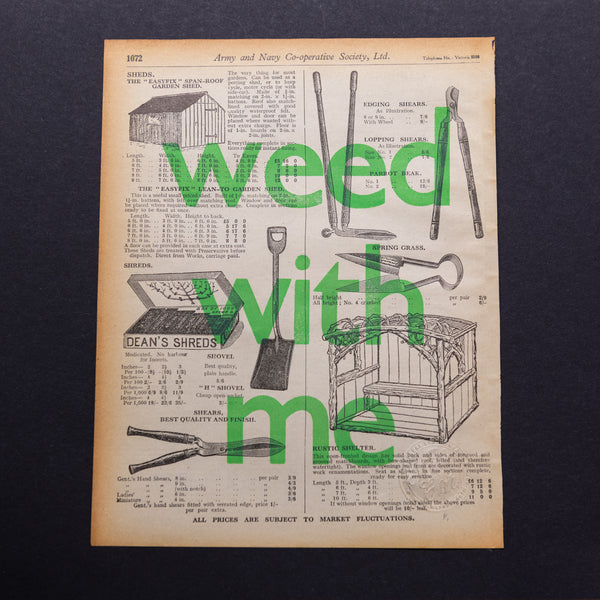 Weed with me (edging shears)