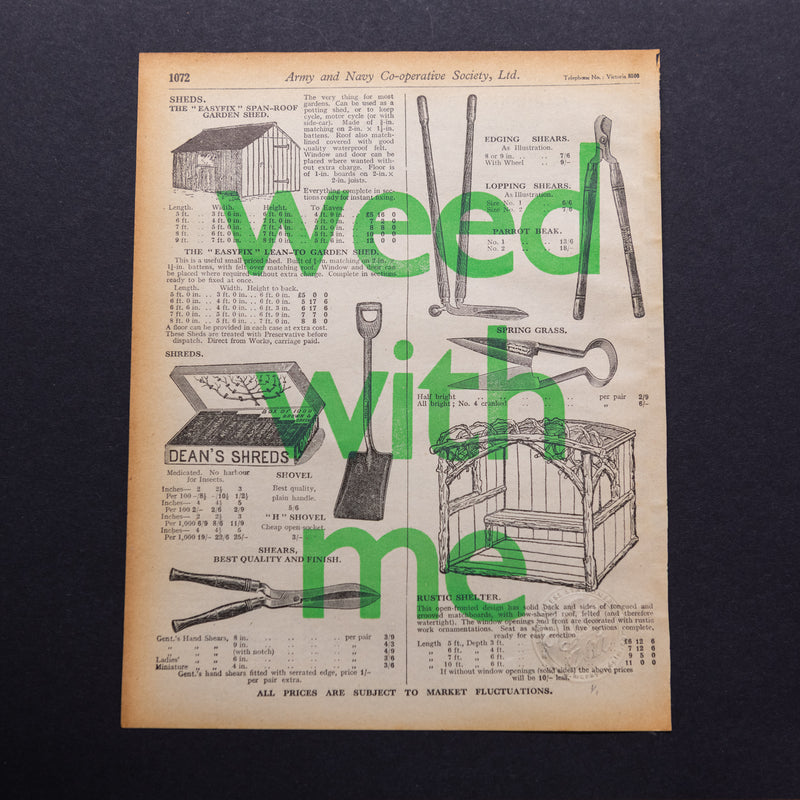 Weed with me (edging shears)