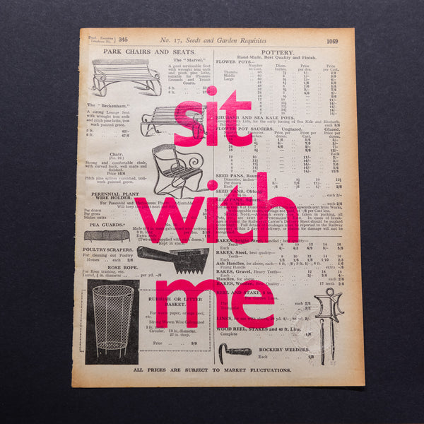 Sit with me (park chairs and seats)