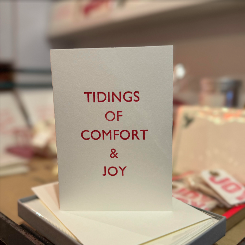 Tidings of comfort and joy