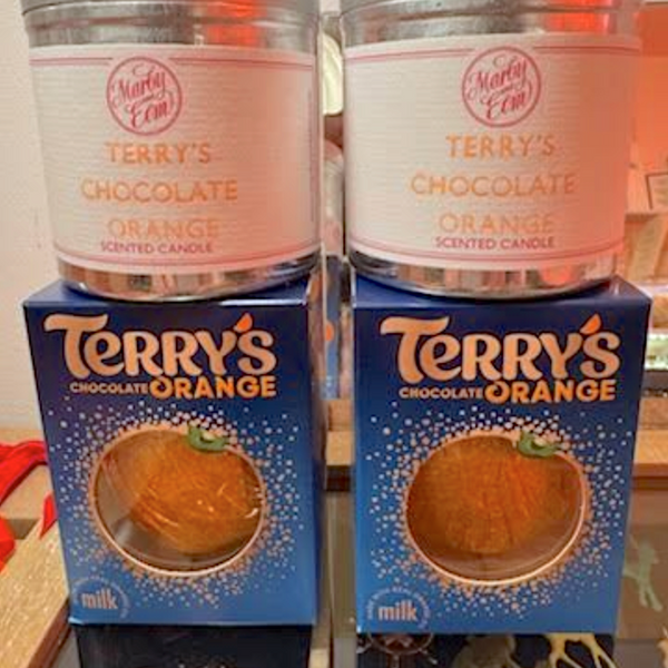 Terry's chocolate orange candle