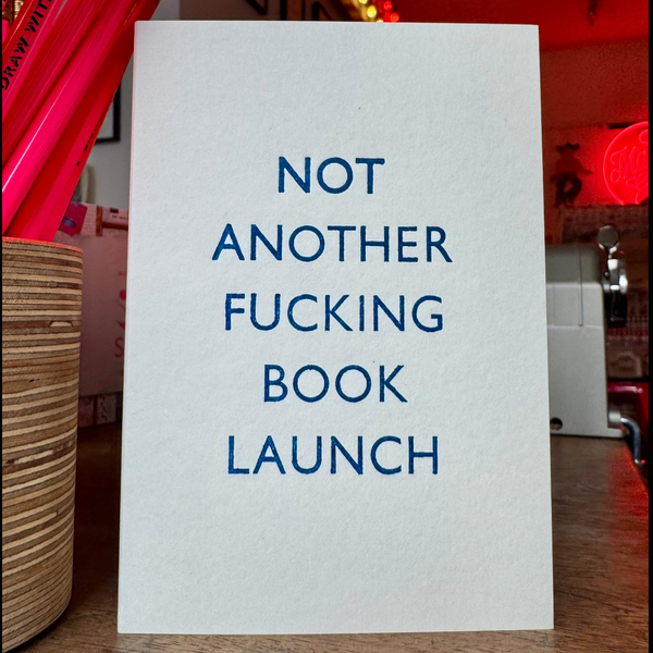 Limited edition letterpress card