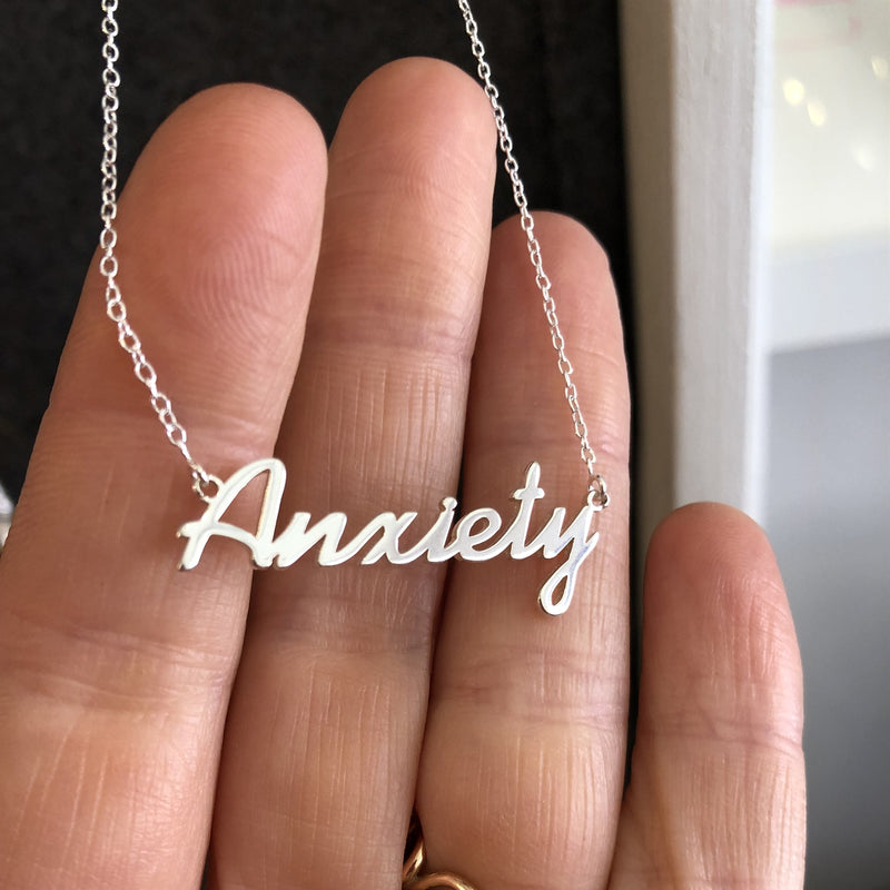 Anxiety necklace - silver