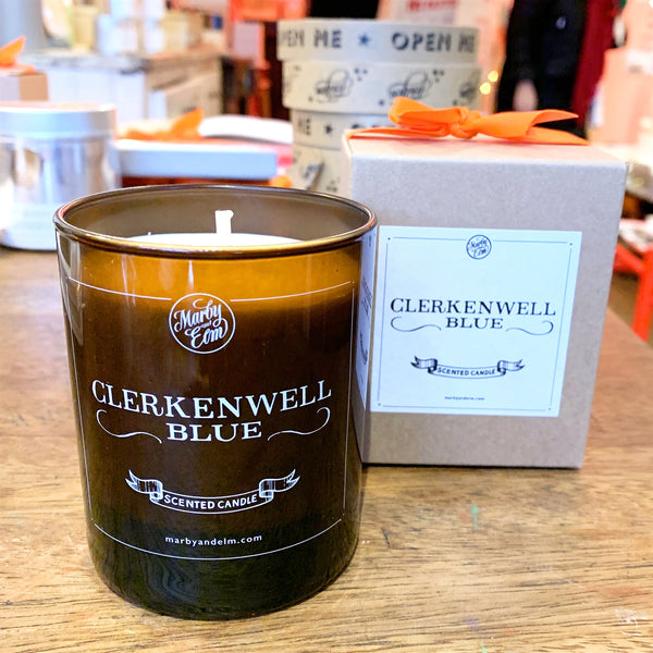 Clerkenwell Blue Glass Candle