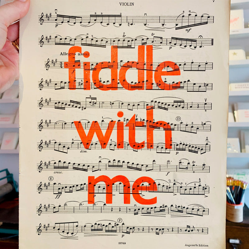 FIDDLE WITH ME POSTER