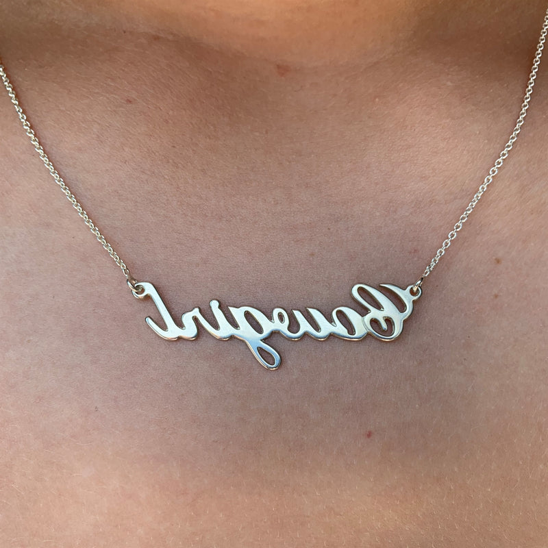 Cowgirl necklace - silver