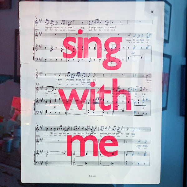 SING WITH ME POSTER