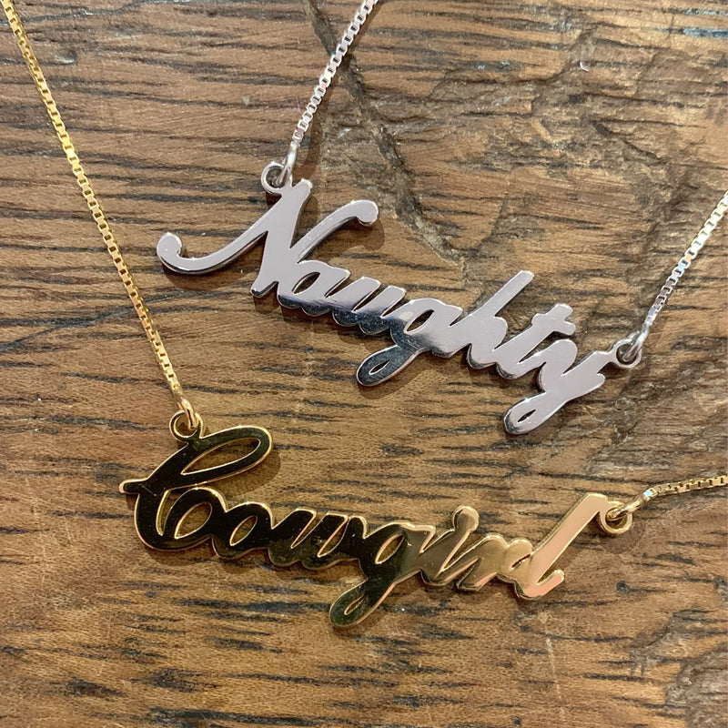 Cowgirl necklace - silver