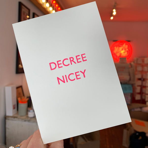 DECREE NICEY - DIVORCE CARD