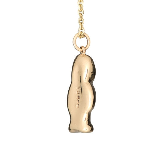 9ct gold jelly baby and chain - gold