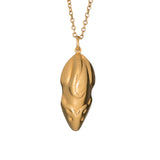 22ct vermeil chocolate mouse pendant and chain - gold