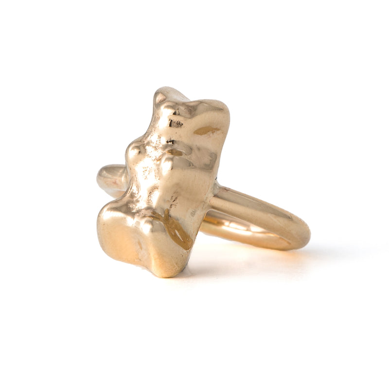 9ct gummy bear ring - gold