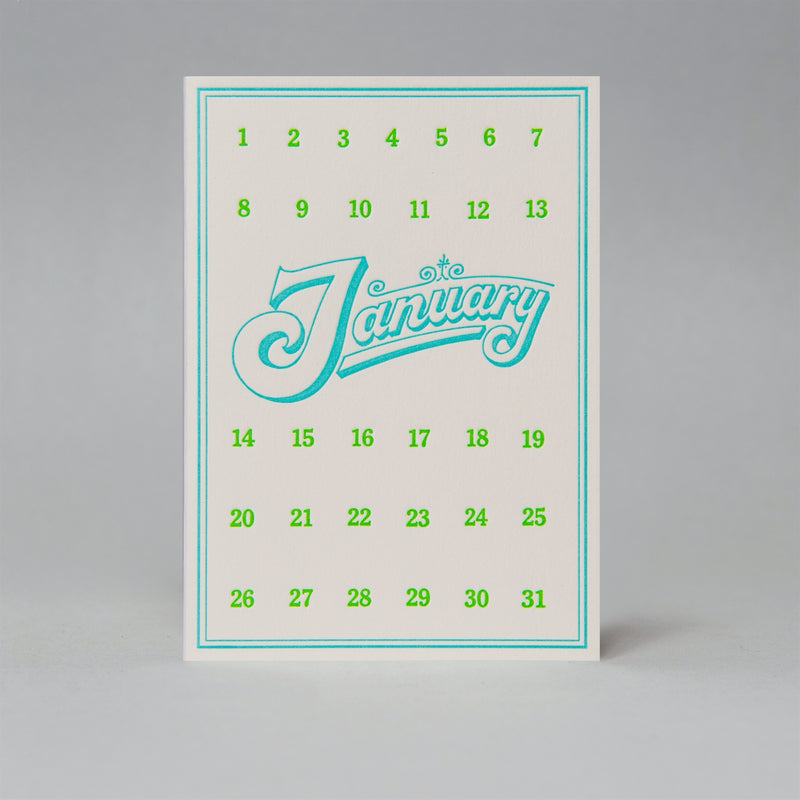 Special day card - January