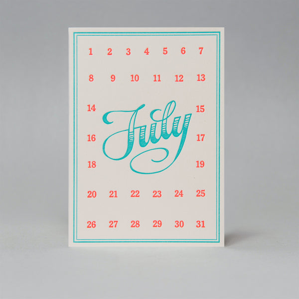 Special day card - July