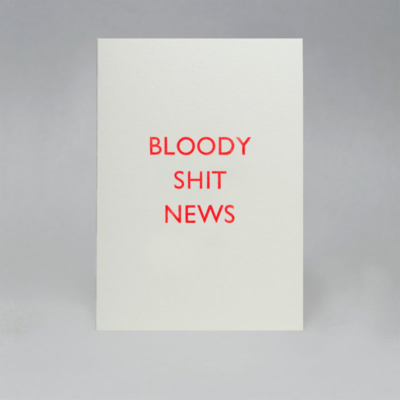 Bloody Shit News Card