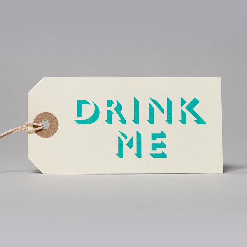 6 x Drink me tags