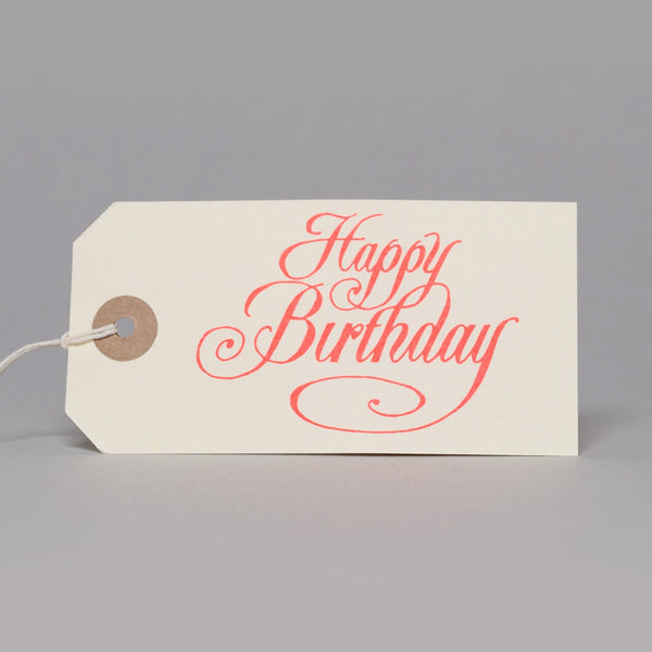 6 x Happy birthday script tags