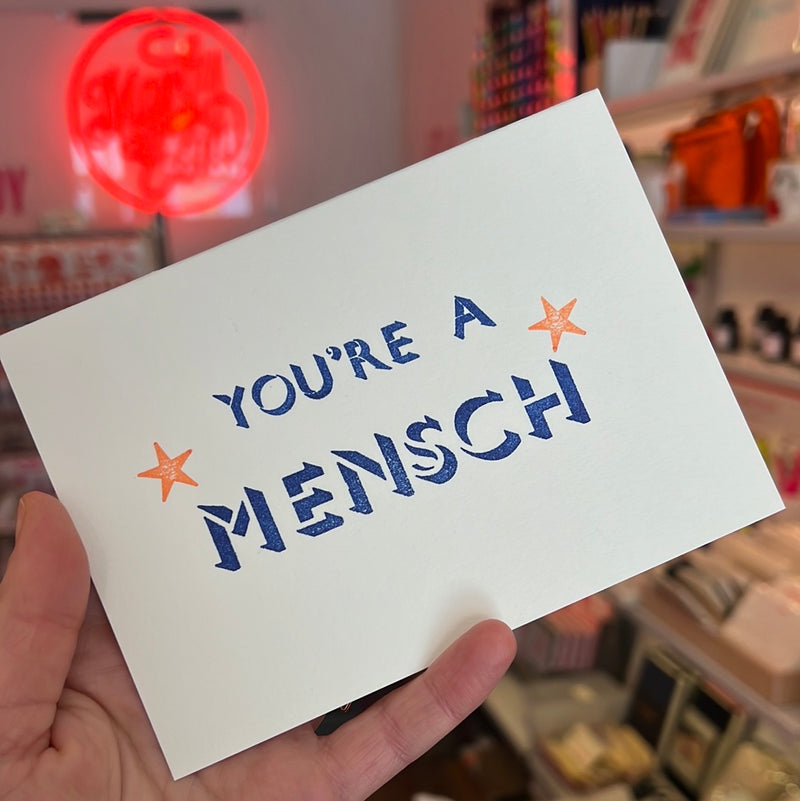 You’re a Mensch